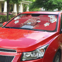 Denmark Auto Sun Shade Mute Swan With Symbol - Wonder Print Shop