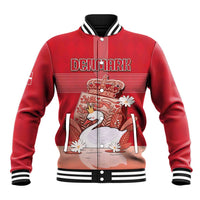 Personalized Denmark Baseball Jacket Mute Swan With Symbol - Wonder Print Shop