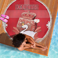 Denmark Beach Blanket Mute Swan With Symbol - Wonder Print Shop