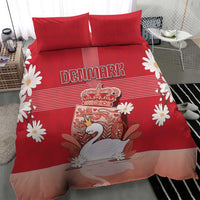 Denmark Bedding Set Mute Swan With Symbol - Wonder Print Shop