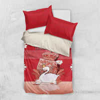 Denmark Bedding Set Mute Swan With Symbol - Wonder Print Shop