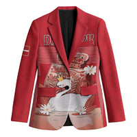 Personalized Denmark Blazer Mute Swan With Symbol - Wonder Print Shop
