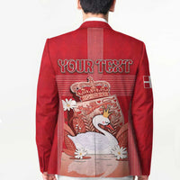 Personalized Denmark Blazer Mute Swan With Symbol - Wonder Print Shop