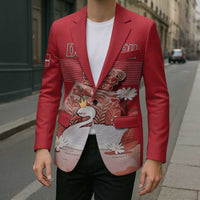 Personalized Denmark Blazer Mute Swan With Symbol - Wonder Print Shop