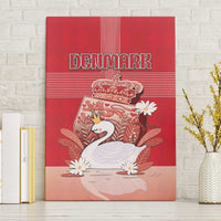 Denmark Canvas Wall Art Mute Swan With Symbol - Wonder Print Shop