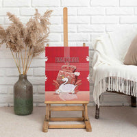 Denmark Canvas Wall Art Mute Swan With Symbol - Wonder Print Shop