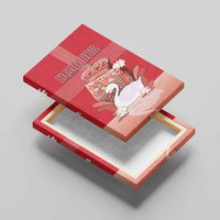 Denmark Canvas Wall Art Mute Swan With Symbol - Wonder Print Shop