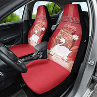 Denmark Car Seat Cover Mute Swan With Symbol - Wonder Print Shop