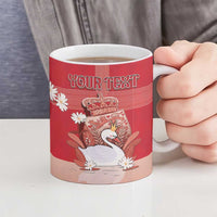 Personalized Denmark Ceramic Mug Mute Swan With Symbol - Wonder Print Shop