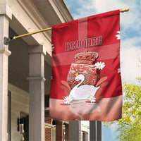 Denmark Garden Flag Mute Swan With Symbol - Wonder Print Shop