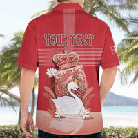 Personalized Denmark Hawaiian Shirt Mute Swan With Symbol - Wonder Print Shop
