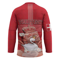 Personalized Denmark Hockey Jersey Mute Swan With Symbol - Wonder Print Shop