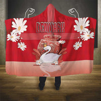 Denmark Hooded Blanket Mute Swan With Symbol - Wonder Print Shop