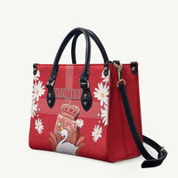 Denmark Leather Bag Mute Swan With Symbol - Wonder Print Shop