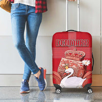 Denmark Luggage Cover Mute Swan With Symbol - Wonder Print Shop