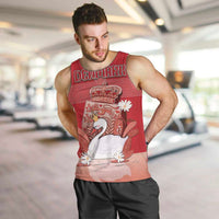 Personalized Denmark Men Tank Top Mute Swan With Symbol - Wonder Print Shop