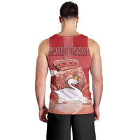 Personalized Denmark Men Tank Top Mute Swan With Symbol - Wonder Print Shop