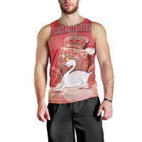 Personalized Denmark Men Tank Top Mute Swan With Symbol - Wonder Print Shop