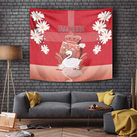 Denmark Tapestry Mute Swan With Symbol - Wonder Print Shop