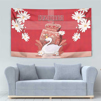 Denmark Tapestry Mute Swan With Symbol - Wonder Print Shop