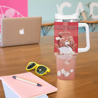 Personalized Denmark Tumbler With Handle Mute Swan With Symbol - Wonder Print Shop