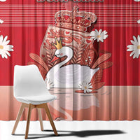 Denmark Window Curtain Mute Swan With Symbol - Wonder Print Shop