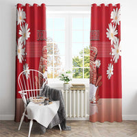 Denmark Window Curtain Mute Swan With Symbol - Wonder Print Shop