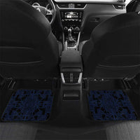 Estonia Car Mats Night Wolf With Pattern - Wonder Print Shop