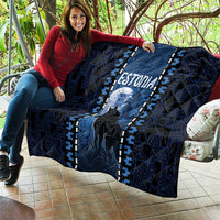 Estonia Quilt Night Wolf With Pattern - Wonder Print Shop