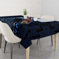 Estonia Tablecloth Night Wolf With Pattern - Wonder Print Shop