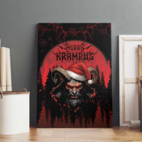 Merry Krampus Canvas Wall Art Dark Grunge Christmas - Wonder Print Shop