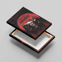 Merry Krampus Canvas Wall Art Dark Grunge Christmas - Wonder Print Shop