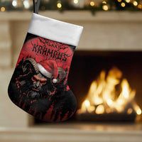 Merry Krampus Christmas Stocking Dark Grunge Christmas - Wonder Print Shop