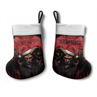 Merry Krampus Christmas Stocking Dark Grunge Christmas - Wonder Print Shop