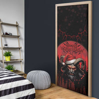 Merry Krampus Door Cover Dark Grunge Christmas - Wonder Print Shop