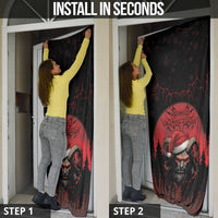 Merry Krampus Door Cover Dark Grunge Christmas - Wonder Print Shop
