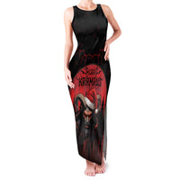 Merry Krampus Family Matching Tank Maxi Dress and Hawaiian Shirt Dark Grunge Christmas - Wonder Print Shop