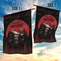 Merry Krampus Garden Flag Dark Grunge Christmas - Wonder Print Shop