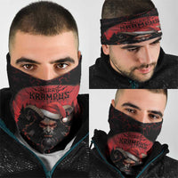 Merry Krampus Neck Gaiter Dark Grunge Christmas - Wonder Print Shop