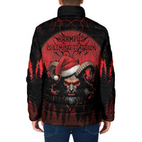 Merry Krampus Padded Jacket Dark Grunge Christmas - Wonder Print Shop