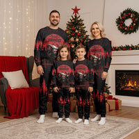 Merry Krampus Christmas Pajama Set Dark Grunge Christmas - Wonder Print Shop