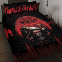 Merry Krampus Quilt Bed Set Dark Grunge Christmas - Wonder Print Shop