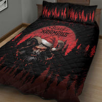 Merry Krampus Quilt Bed Set Dark Grunge Christmas - Wonder Print Shop