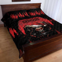 Merry Krampus Quilt Bed Set Dark Grunge Christmas - Wonder Print Shop