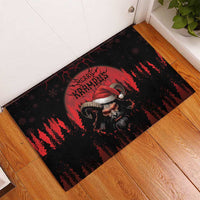 Merry Krampus Rubber Doormat Dark Grunge Christmas - Wonder Print Shop