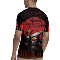 Merry Krampus Rugby Jersey Dark Grunge Christmas - Wonder Print Shop