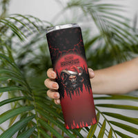 Merry Krampus Skinny Tumbler Dark Grunge Christmas - Wonder Print Shop