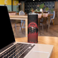 Merry Krampus Skinny Tumbler Dark Grunge Christmas - Wonder Print Shop