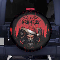 Merry Krampus Spare Tire Cover Dark Grunge Christmas - Wonder Print Shop