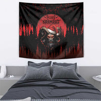 Merry Krampus Tapestry Dark Grunge Christmas - Wonder Print Shop